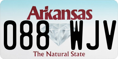 AR license plate 088WJV