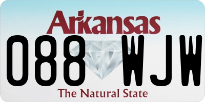 AR license plate 088WJW
