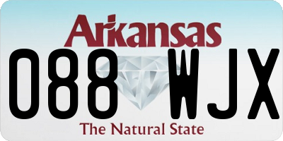 AR license plate 088WJX