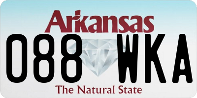 AR license plate 088WKA