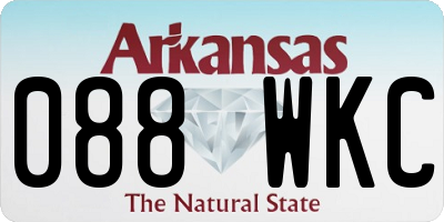 AR license plate 088WKC