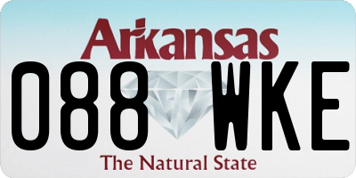 AR license plate 088WKE