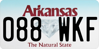 AR license plate 088WKF