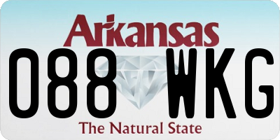 AR license plate 088WKG
