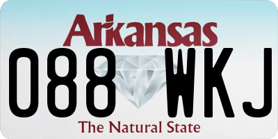 AR license plate 088WKJ