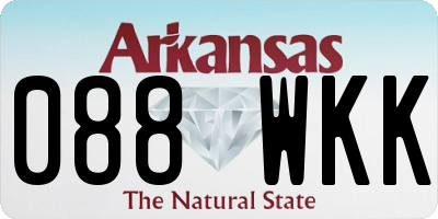 AR license plate 088WKK