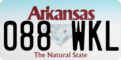 AR license plate 088WKL