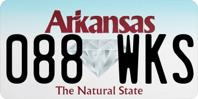 AR license plate 088WKS