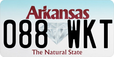 AR license plate 088WKT