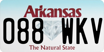 AR license plate 088WKV