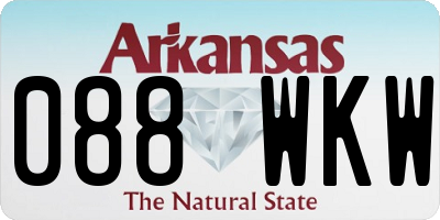 AR license plate 088WKW