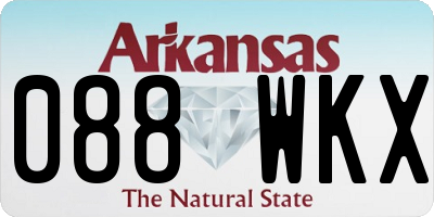 AR license plate 088WKX
