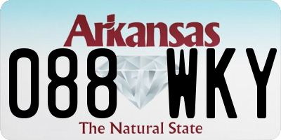 AR license plate 088WKY
