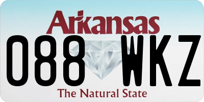 AR license plate 088WKZ
