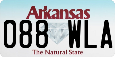 AR license plate 088WLA