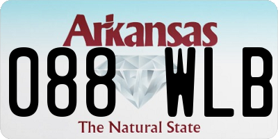AR license plate 088WLB