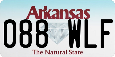 AR license plate 088WLF
