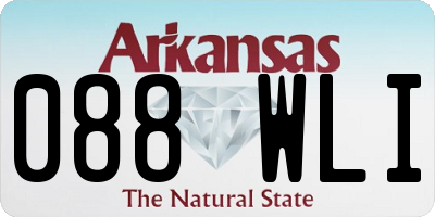 AR license plate 088WLI