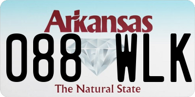 AR license plate 088WLK