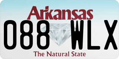 AR license plate 088WLX