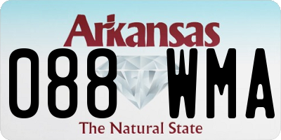 AR license plate 088WMA