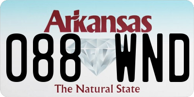 AR license plate 088WND
