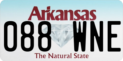 AR license plate 088WNE