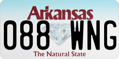 AR license plate 088WNG
