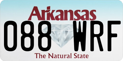 AR license plate 088WRF