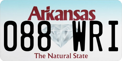 AR license plate 088WRI