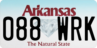 AR license plate 088WRK
