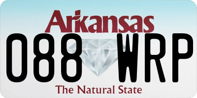 AR license plate 088WRP