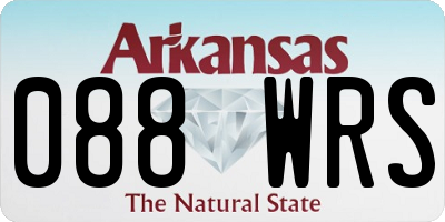 AR license plate 088WRS
