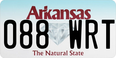 AR license plate 088WRT