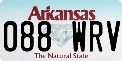 AR license plate 088WRV