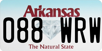 AR license plate 088WRW
