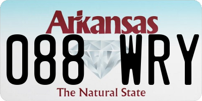AR license plate 088WRY