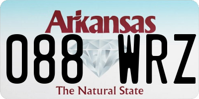 AR license plate 088WRZ