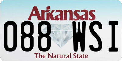 AR license plate 088WSI
