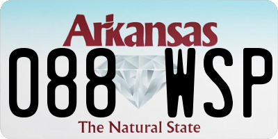 AR license plate 088WSP
