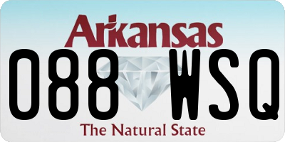 AR license plate 088WSQ
