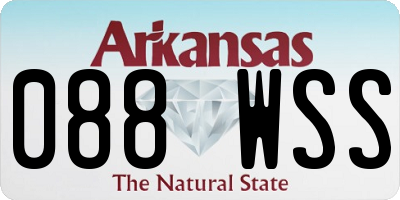 AR license plate 088WSS