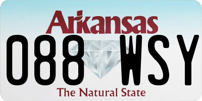 AR license plate 088WSY