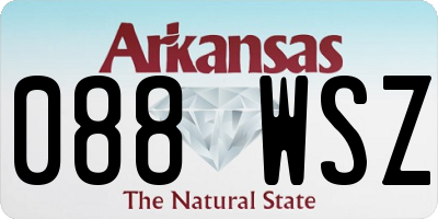 AR license plate 088WSZ