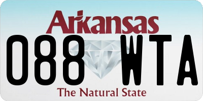 AR license plate 088WTA
