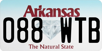 AR license plate 088WTB