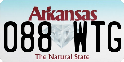 AR license plate 088WTG