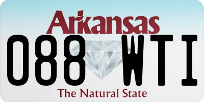 AR license plate 088WTI