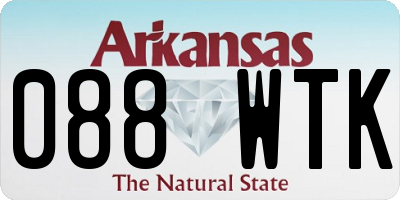 AR license plate 088WTK
