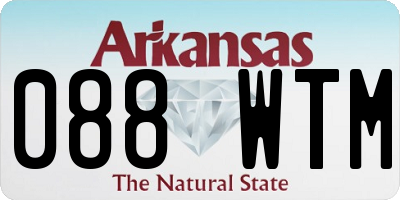 AR license plate 088WTM